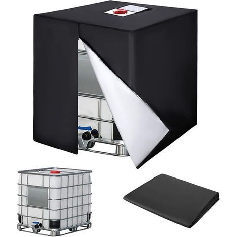Housse De Réservoir Ibc 420d Pour Réservoir D'Eau 1000 L - Bâche De Protection - Convient Pour Réservoir Ibc - Réservoir D'Eau De Pluie