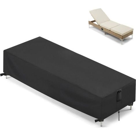 Housse Pour Transat Jardin Housse De Chaise Longue De Jardin Housse De Protection Transat Bain De Soleil Extérieur Anti Uv Housse De Protection Pour Chaise Longue( 210 X 75 X 30 Cm)