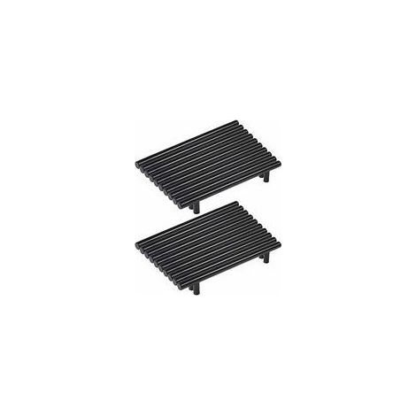 Lot De 20 Poignées De Meuble En Acier Inoxydable Noir – Entraxe 160mm – Ø 12mm – Pour Tiroirs Et Armoires – Vis Incluses