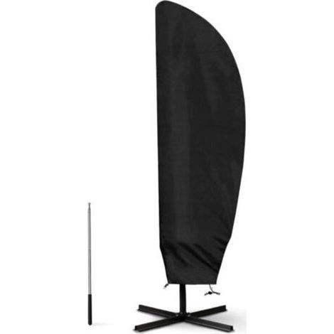 Housse Parasol Déporté Pour Parasol Ø 2-4m, 210d Oxford Housse De Protection Pour Parasol Avec Sac De Rangement, Noir - 205cm（57x48x25cm）