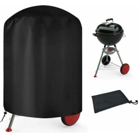 Housse Barbecue Exterieur Rond,housse Barbecue Bâche De Protection Bbq,210d Oxford Bache Barbecue Exterieur Protection 70x 70 Cm