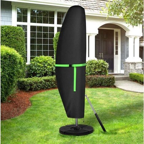 Housse De Parasol Avec Manche, Protection Uv, Coupe-vent, Anti-poussière, Imperméable, Avec Fermeture Éclair, 210 X 45 X 72/32 Cm