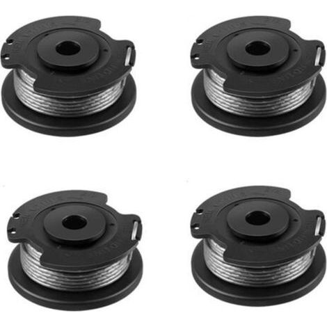 Bobine De Rechange Pour Bosch Art 23 Sl/art 26 Sl/art 2300/art 23-28/art Easy (f016800569/f016800385) Pour Tondeuses À Gazon Bosch Avec 1 Capuchon (f016f04557) 4 Pièces