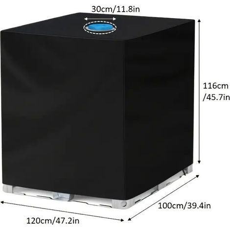Housse Protection Plastique Oxford – Anti-poussière Pour Machine Solution Urée – Soleil, Pluie