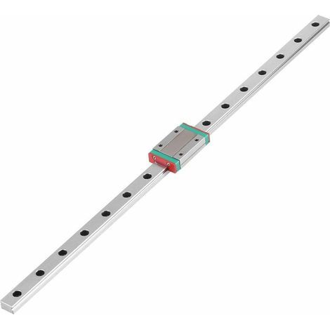 Guide Linéaire Du Rail, 400 Guide Linéaire Coulissant Avec Bloc De Chariot Pour Imprimante 3 Dimensions Diy (400mm)