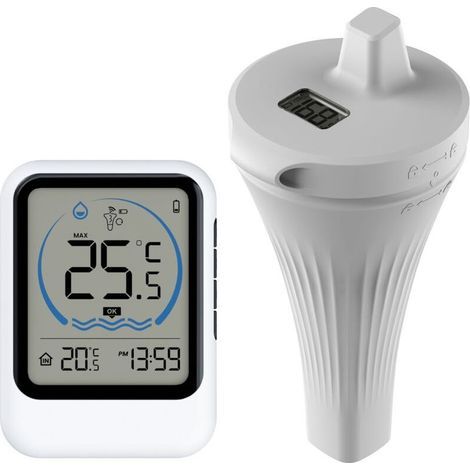 Thermomètre De Piscine Flottant - Thermomètre De Piscine Avec Affichage Sous Vide - Étanche - Antenne Turbo Pénètre
