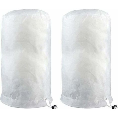 Voile D'Hivernage，2 Pièces Voile D'Hivernage Plante 140×200cm Blanc, Housse De Protection Pour Plantes, Housse D'Hivernage Arbre, Voile Hivernage Avec Tirette, Jardin Vegetaux Sac Hiver Tomate T