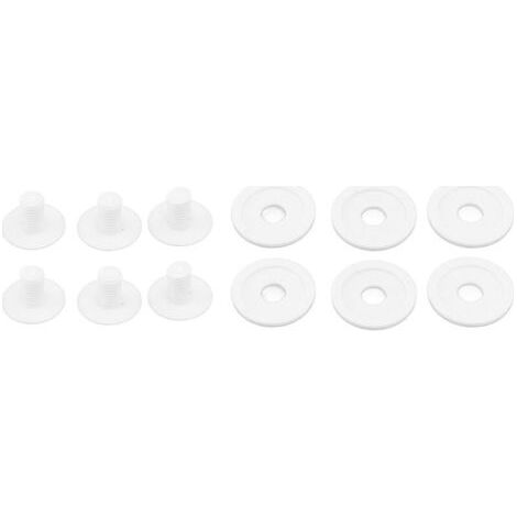 Lot De 6 Vis De Roue Pour Nettoyeur De Piscine Avec 6 Rondelles Supplémentaires C55, Pièces De Rechange En Plastique Pour Polaris 180 Et 280