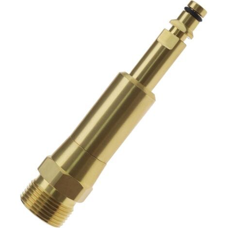 Bunthaus Adaptateur Quick-click Pour Tuyaux Haute Pression Avec Filetage Interne M22 X 1,5 Compatible Avec Nettoyeur Haute Pression Kärcher K2 K3 K4 K5 K6 K7 En Laiton Longueur 108 Mm