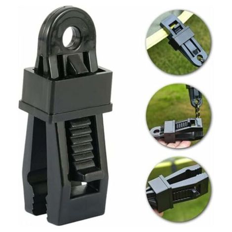 Bunthaus Lot De 12 Clips De Bâche Robustes, Clips De Tente Extérieure Pour Maintenir Les Bâches, Piscine