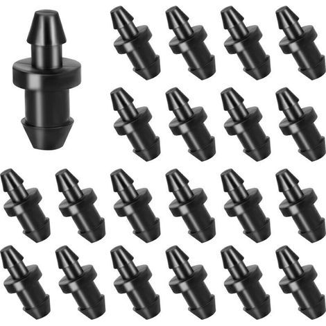 Pair 100 Pièces Bouchons D'Irrigation Goutte À Goutte, 6mm Embout De Système D'Irrigation Goutte À Goutte Bouchon D'Irrigation Tuyau Accessoires Pour Maison Jardin Pelouse