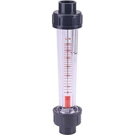 Pair Compteur De Débit D'Eau Rotamètre En Plastique 60-600l/h Lzs-15d Tube De Liquide Instrument De Mesure De Débit