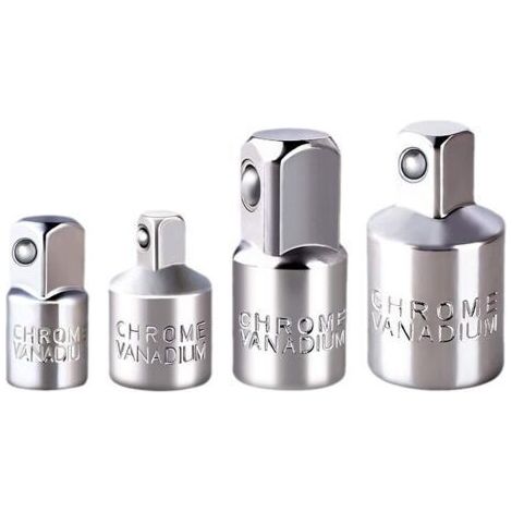 Bunthaus 4pcs Adaptateur À Clique Jeu D'Adaptateurs Adaptateur À Douille Cliquet 1/2" À 3/8"",3/8"" À 1/2"",1/4 ""à 3/8"",3/8""à 1/4"" Adaptateurs Réducteurs Pour Douilles Et Embouts