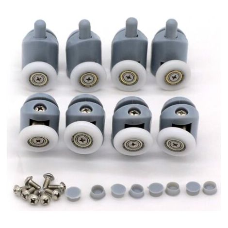 Bunthaus Lot De 8 Roulettes Pour Porte De Douche (23mm)