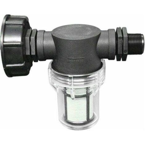 Bunthaus Raccord De Robinet Pour Cuve 1000l – Adaptateur S60x6 Avec Filtre Intégré – Connexion Tuyau De Jardin 3/4'' – Collecteur D'Eau De Pluie