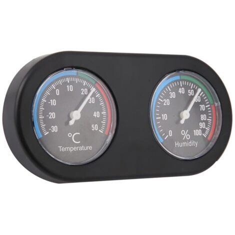 Bunthaus Lntyq Thermomètre Et Jauge D'Humidité Pour Reptiles, Température Mini Analogique Hygromètre Forme Ronde Thermomètre Hygromètre For Reptile Réservoir，15.51.57.5cm