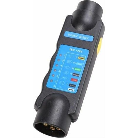 Testeur De Remorque 7 Broches – Outil De Diagnostic 12v Pour Feux Et Câblage – Compatible Avec Remorques Et Camping-cars – Abs Et Cuivre – Yoyo