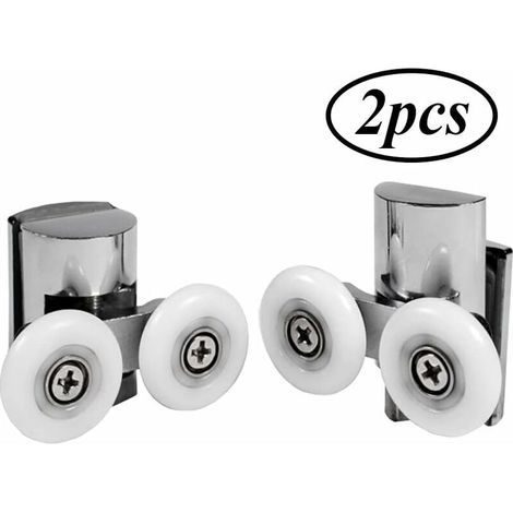 Pair Roulette De Douche Roulettes Haut Et Bas Pour Porte De Douche Roulettes De Porte De Douche De 23 Mm Porte Coulissante De Douche Galets De Roulettes Douche Porte Coulissante 23mm 2 Pièces