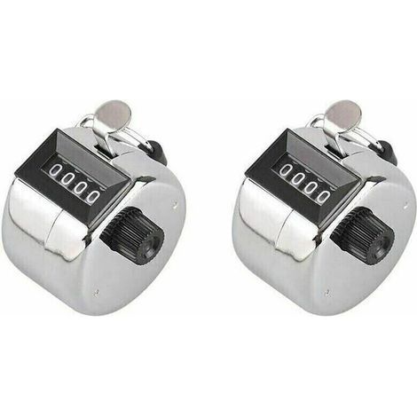 Pair Compteur À Main 2 Pièces En Métal-fei Yu