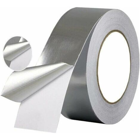 Bunthaus Ahlsen – Ruban D'Isolation Thermique Aluminium 5cm X 20m X 0.06mm – Étanche Pour Tuyaux Et Conduits – Adhésif Caoutchouc Sensible À La Pression - 5cmx20mx0