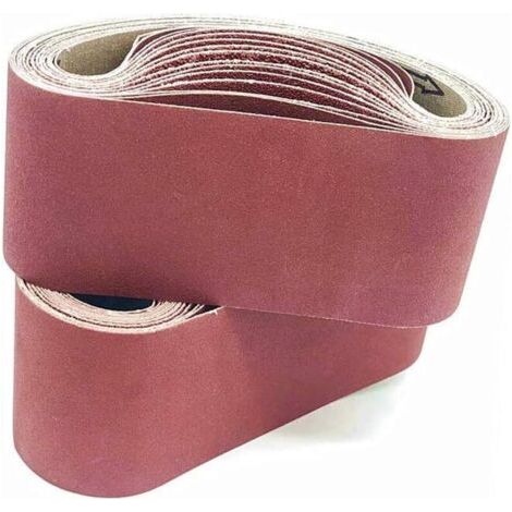 Bunthaus Lntyq Bande Abrasive 75x 457 Mm.5 Sortes De Gravier Mixte (3x80).ensemble De Bandes Abrasives,pour Ponceuses À Bande, Métal,bois,polissage (5 Pièces)