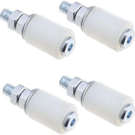 Lot De 4 Rouleaux En Nylon Pour Porte Coulissante De Grange Coulissante - Accessoires Pour Portes Coulissantes Électriques De Garage - 30 X 40 Mm