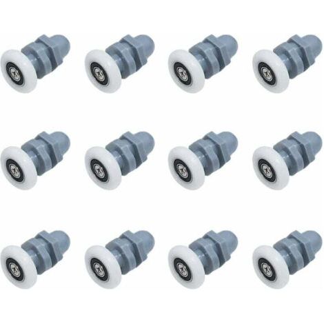 Bunthaus 12 Pièces Roulette Porte De Douche Douche Roulettes Galets De Porte Porte Coulissante Porte A Roulette Rouleaux Inférieur Porte De Douche Roue Rouleau Roulette Roue Douche 20mm Roulette