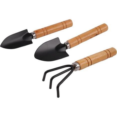 Bunthaus Csparkv Set De 3 Outils De Jardinage Pour Enfant - Outils De Jardinage - 170540 - Métal - Jardin - Nature - Plante - Fleurs - Jeu Pour Enfant - À Partir De 3 Ans