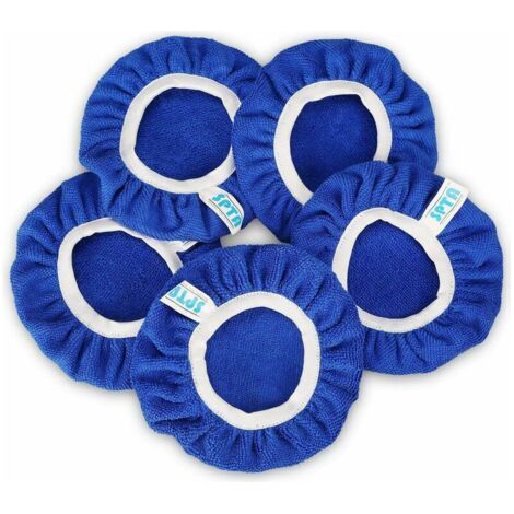 Bunthaus 5 Pièces (125-150mm) Bonnets De Lustrage Bonnets En Microfibre De Polissage Ensemble De Bonnets De Polissage Polissage Polir Bonnets Électrique Pour Polisseuse-lustreuse Orbitale -