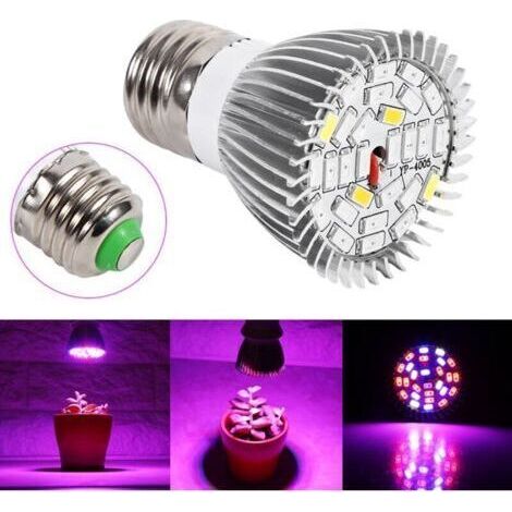 Bunthaus 5w E27 Led Élèvent La Pleine Ampoule De Spectre D'Ampoule Pour Des Plantes D'Intérieur Végétal Veg Fleur Pour Jardin 28 Leds