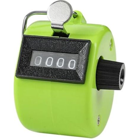 Bunthaus Compteur Manuel 1 Pièce Compteur À Clics À 4 Chiffres Compteur Manuel Mécanique Compteur À Clics - Vert