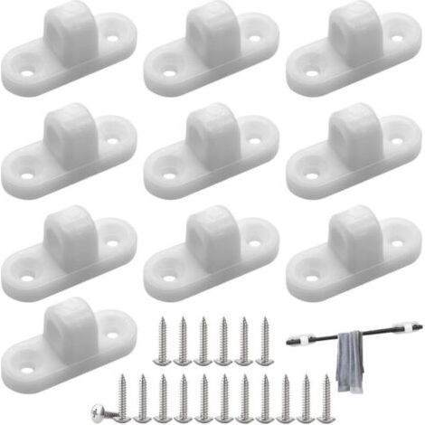 Lot De 10 Œillets Pour Auvent Idéal Pour Campingcar Et Caravane, Installation Verticale/horizontale Avec Vis