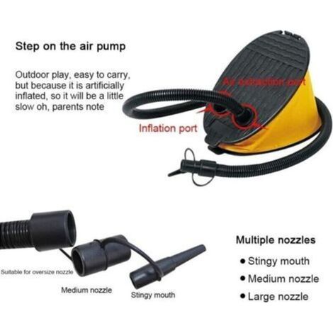Pair Pompe À Pied, Pompe À Nage Portable Pour Gonfler Et Flotter, Idéale Pour Le Camping, La Piscine, Les Bouées Gonflables Et Les Matelas Gonflables.