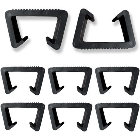 Bunthaus Clips De Meubles 8 Pièces Clips De Meubles En Rotin Pinces De Meubles De Patio Osier Pinces À Meuble En Plastique Clip Connecteur Clips De Fixation Pour Meubles De Jardin En Rotin
