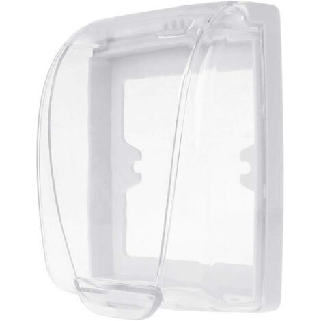 Bunthaus Boîtier De Couvercle De Prise De Courant Étanche Pour Interrupteur Mural Transparent Pour Salle De Bain En Plastique Pour Intérieur Et Extérieur
