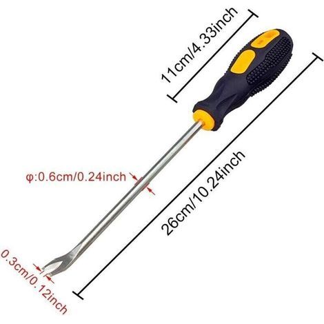 Pair Extracteur De Clous, Tournevis En U De 3 Mm Pour Clous, Clous, Clous, Arrache-agrafes