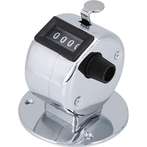 Bunthaus Csparkv 1 Pcs Mini Compteur Manuel Portatif En Métal À 4 Chiffres, Léger, Conçu Avec Précision, Registre À 4 Chiffres, Facile À Réinitialiser, Compteur Doigt Pour Le Sport, La Participation