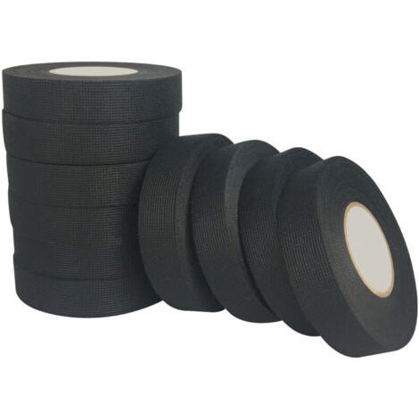 Bunthaus Lot De 4 Rubans Adhésifs Textiles Résistants À La Chaleur, Coloris Noir