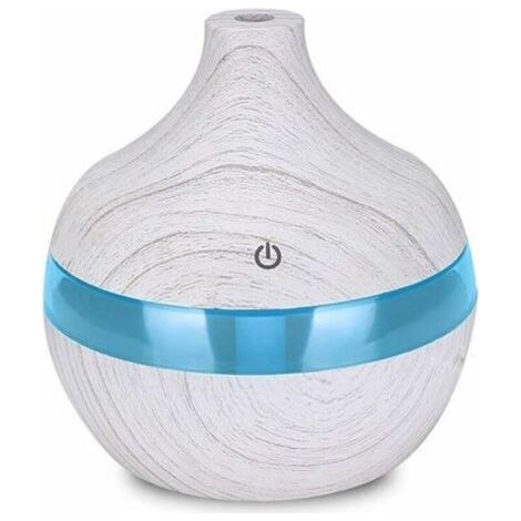 Bunthaus Humidificateur Usb 300 Ml, Diffuseur D'Arômes Électrique, Humidificateur En Bois, Brumisateur D'Huiles Essentielles Pour La Maison Et La Voiture, Mini Humidificateur Rafraîchissant (couleur :