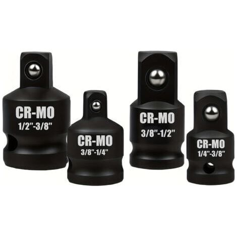 Bunthaus Adaptateur Pour Impact Réducteur, 1/2 À 3/8 3/8 À1/2 1/4 À 3/8 3/8 À 1/4, Douille Pour Clé Dynamométrique, Cliquet, Perceuse