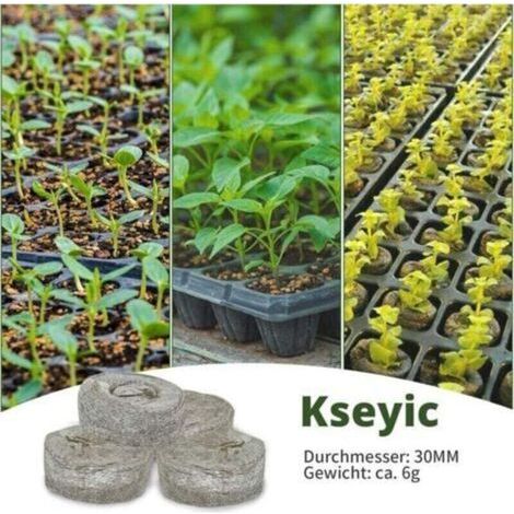 Pair 50 Pcs Pastilles De Culture, Tourbe Compressée, Avec Nutriments Bloc De Nutrition Pour Semis, Pour La Culture De Plantes De Jardinage