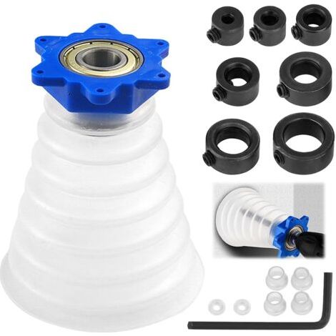 Kit De Cache Poussière Transparent Pour Perceuse, Durable, Capteur De Poussière De Perçage, Double Couche Etanche À La Poussière, Convient À La Plupart Des Types De Perceuses À Percussion (bl