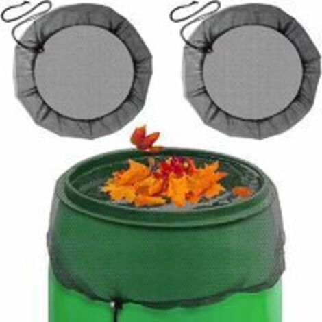 Bunthaus Filet Pour Citerne De Pluie 2pcs Protection Réglable De Pour Les Tonneaux De Pluie Housses En Maille Pour Tonneau De Pluie Avec Cordon De Serrage Réglable Convient Pour Une Utilisation En Ext