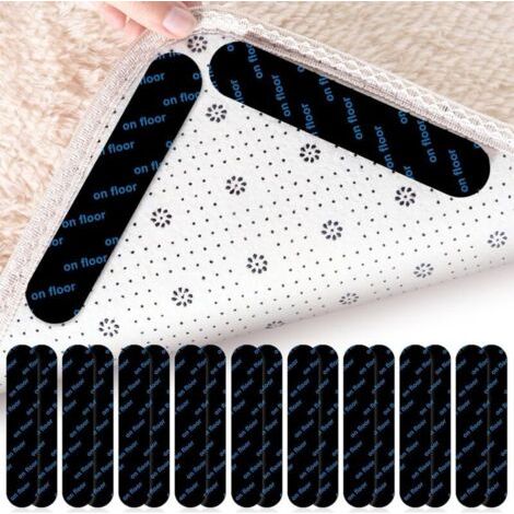 Bunthaus 20 Pinces Pour Tapis À Coins Arrondis – Antidérapantes, Lavables – Pour Parquet, Carrelage, Moquette