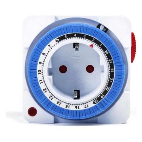 Bunthaus Minuteur Programmable Prise Électrique, 24h, 96 Segments, Interrupteur 16a Ac 230v Avec Voyant Lumineux