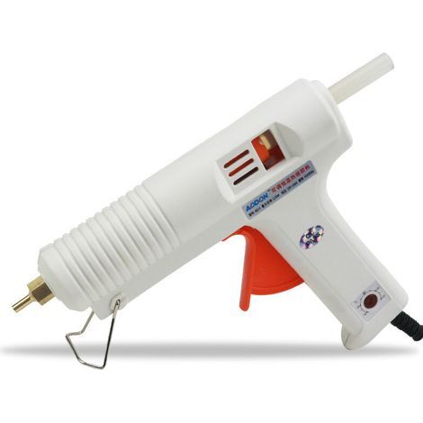 Bunthaus Pistolet À Colle Chaude100-240v 120w Pistolet À Colle Thermofusible Température Constante Réglable Blanc