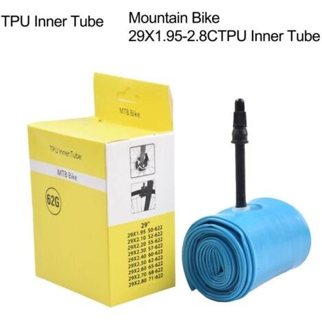 Bunthaus Tpu De Vélos Tube Intérieur, 26/27.5/29 X 1,95-2.8 C, 45mm Français De La Valve, Bleu