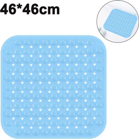 Bunthaus Duschmatte, 46x46cm Antidérapant Duscheinlage Antibactérien Tapis De Bain, Douche, Douche Et Tapis Antidérapant Avec Ventouse, Lavable En Machine Badewannenmatte