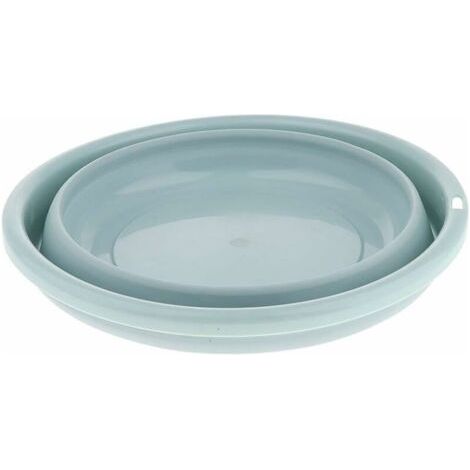 Bunthaus Multifunction Lavabo Lavage Pliable Bassine Rétractable Portable Pour Maison Cuisine Pique-nique Voyage Camping Randonnée Pêche - Bleu 31cm