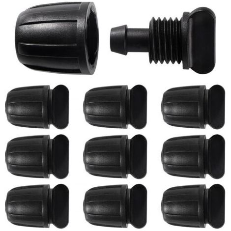 Bunthaus Lntyq 10 Pièces Raccords D'Irrigation Goutte À Goutte Pour Tubes 8/11 Mm, Adaptateur Bouchons D'Irrigation Goutte, Raccords D'Irrigation Droits, Connecteur De Tuyau D'Irrigation